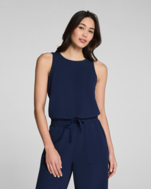 SPANX AIRESSENTIALS FRENCH RIB SLEEVELESS JUMPSUIT