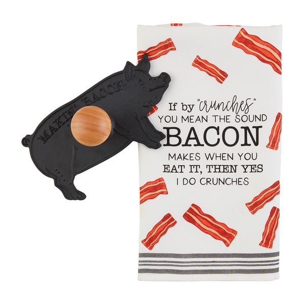 BACON PRESS AND TOWEL