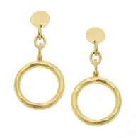 GOLD OPEN CIRCLE EARRING