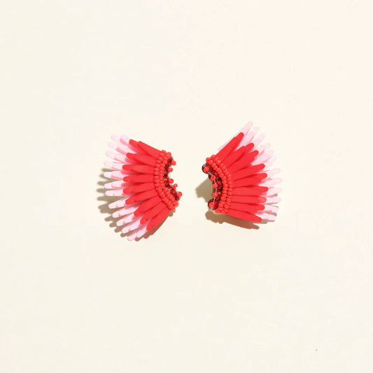 MICRO MADELINE EARRINGS RED MULTI