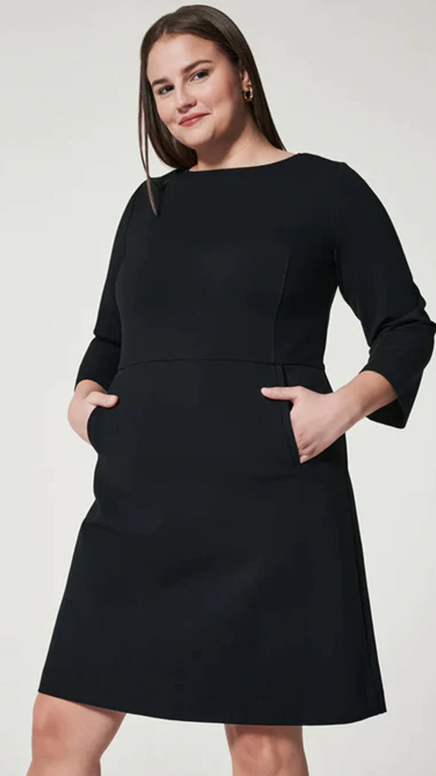 THE PERFECT A-LINE 3/4 SLEEVE DRESS