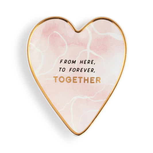 ART HEART TRINKET DISH