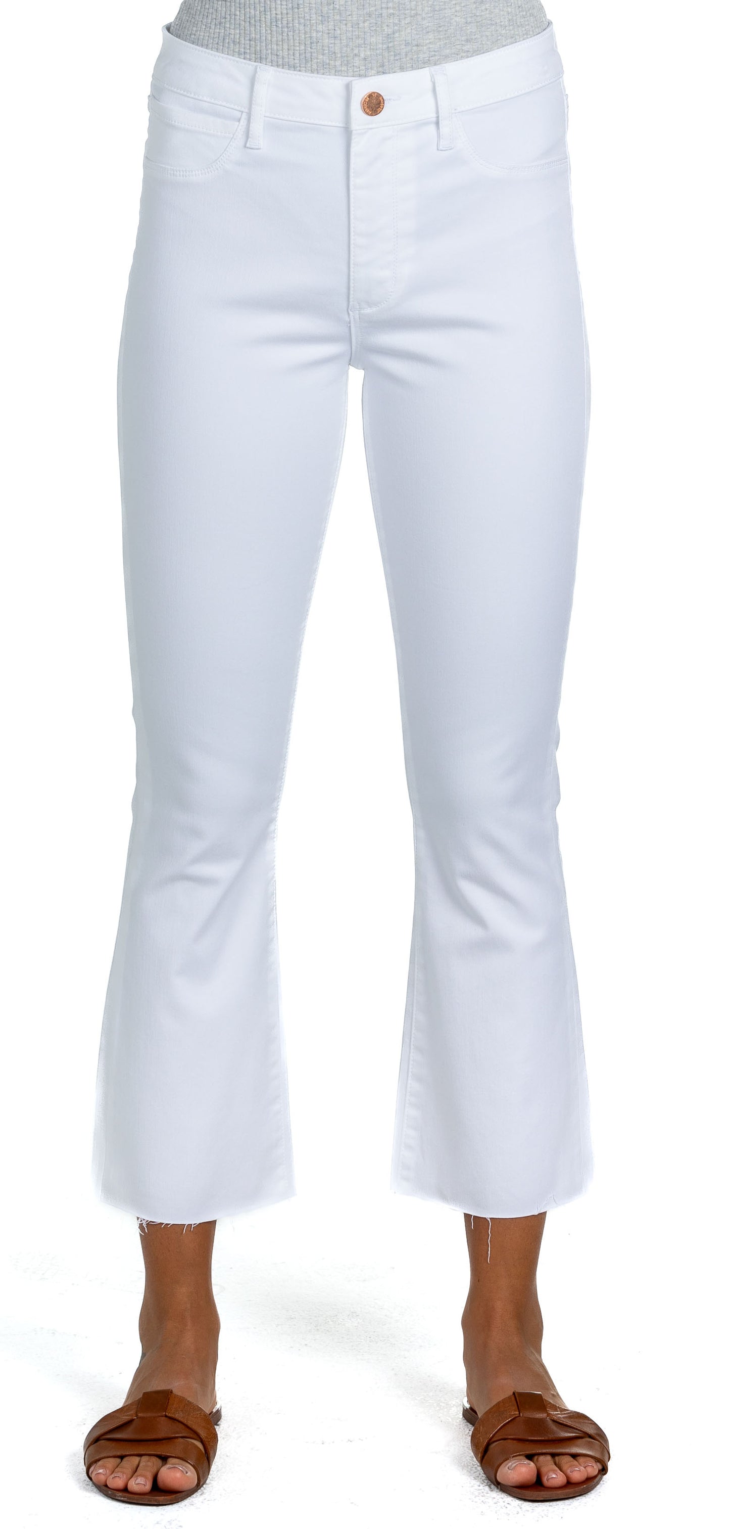 SAUSALITO WHITE CROPPED JEANS