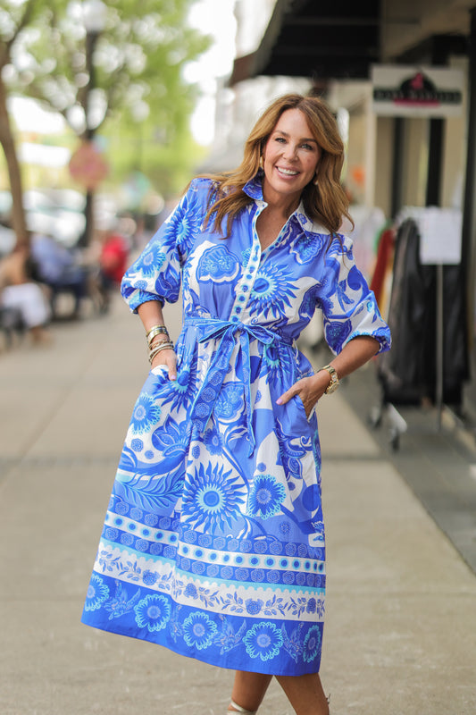 PORCELAIN REMI DRESS