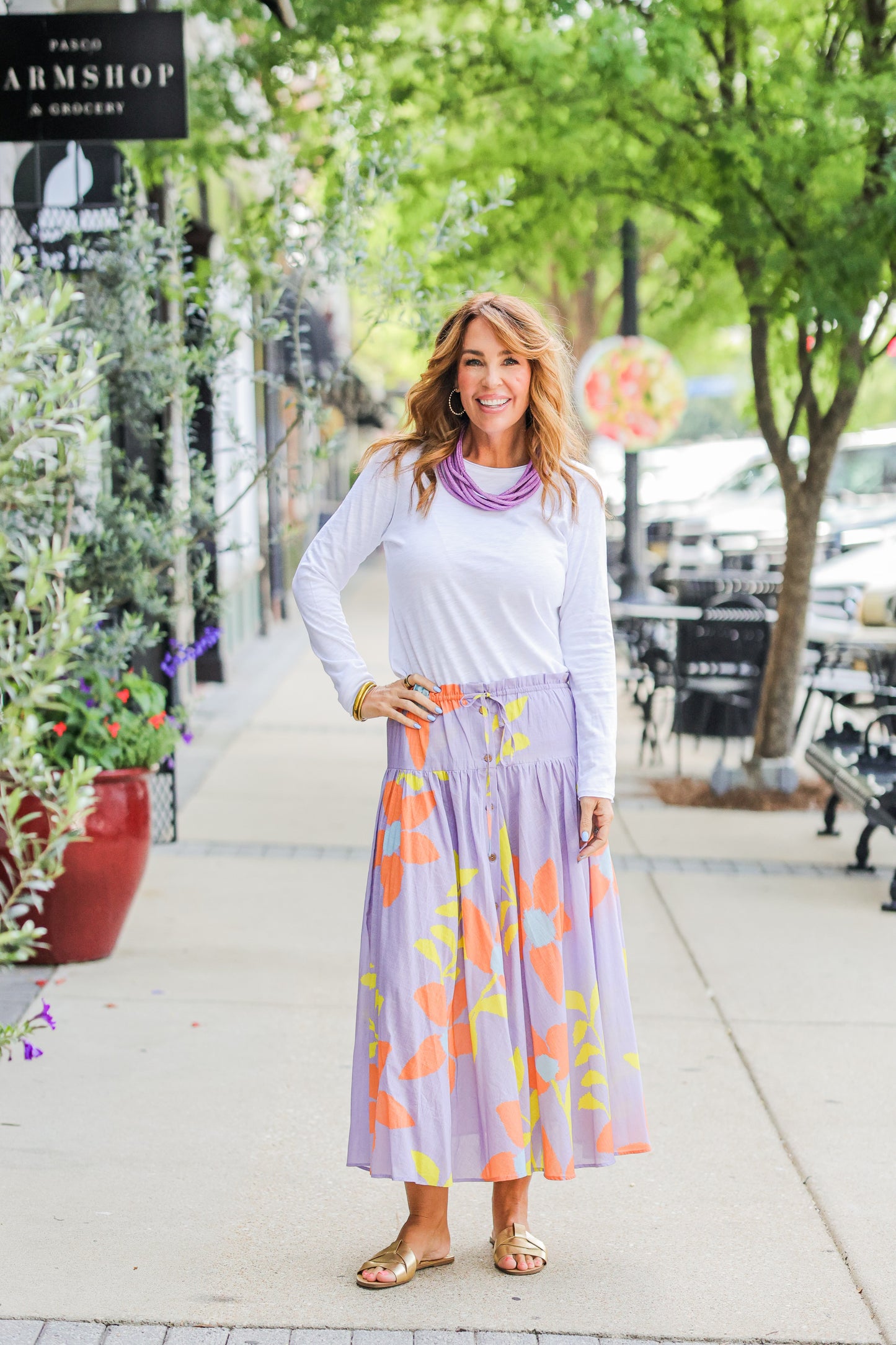 FLORAL SWING ME SKIRT