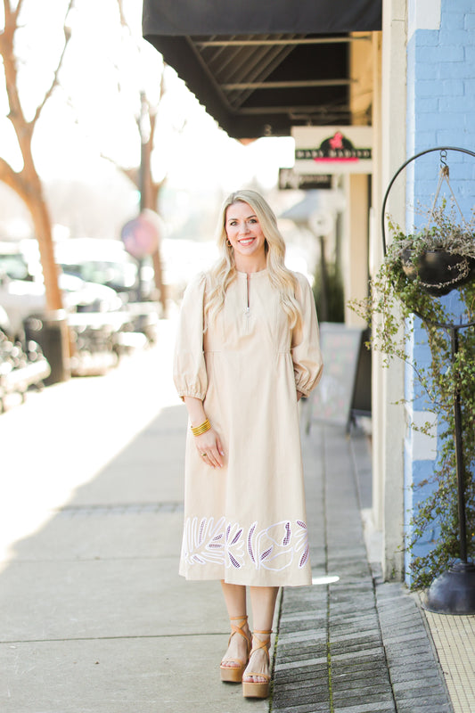 INDIE DRESS IN ECRU