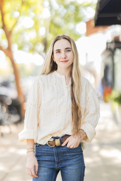 SIMONETTE IVORY TOP