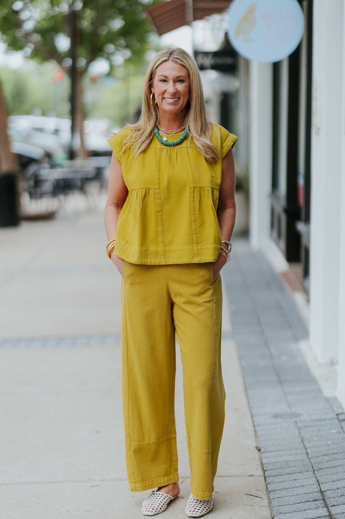 PATCHED SWING TOP