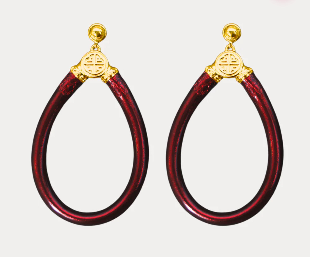 BUDHA GIRL MERLOT EARRINGS
