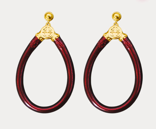 BUDHA GIRL MERLOT EARRINGS
