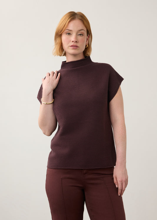 OTTOMAN CAP SLEEVE SWEATER