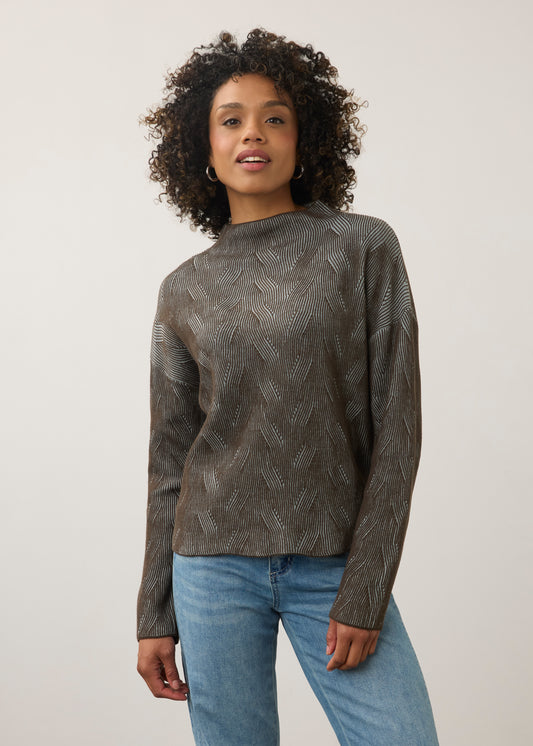 FUNNEL NECK SWEATER