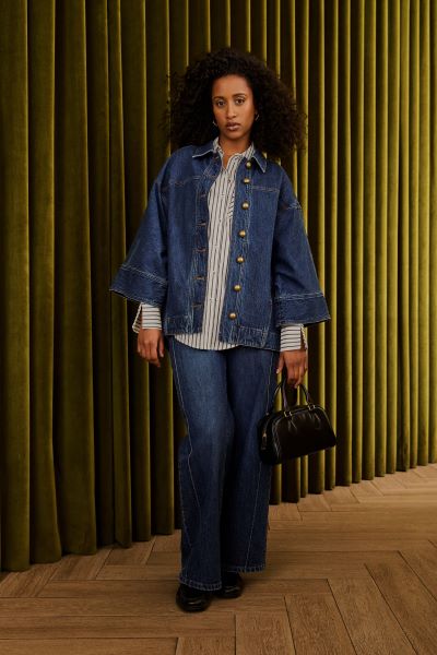 KIMONO SLEEVE DENIM JACKET