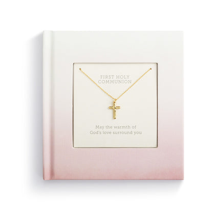 FIRST COMMUNION CROSS AND BOOK