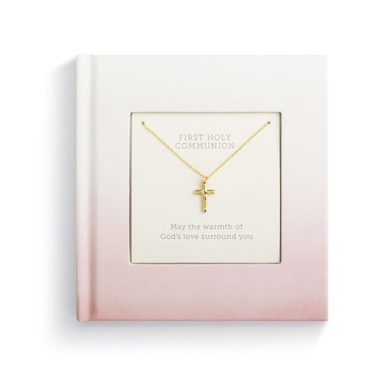 FIRST COMMUNION CROSS AND BOOK