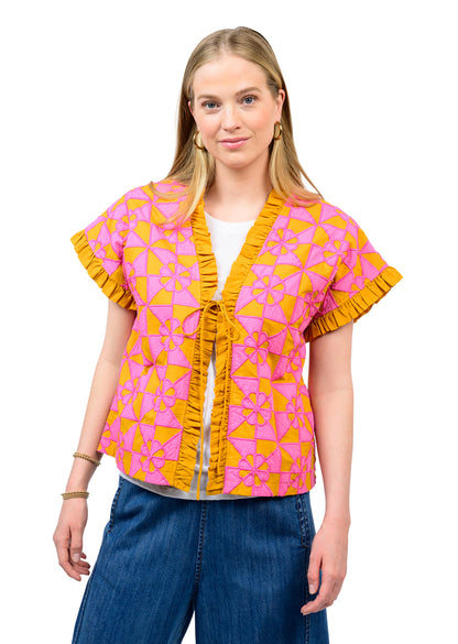 GOLD APPLIQUED VEST