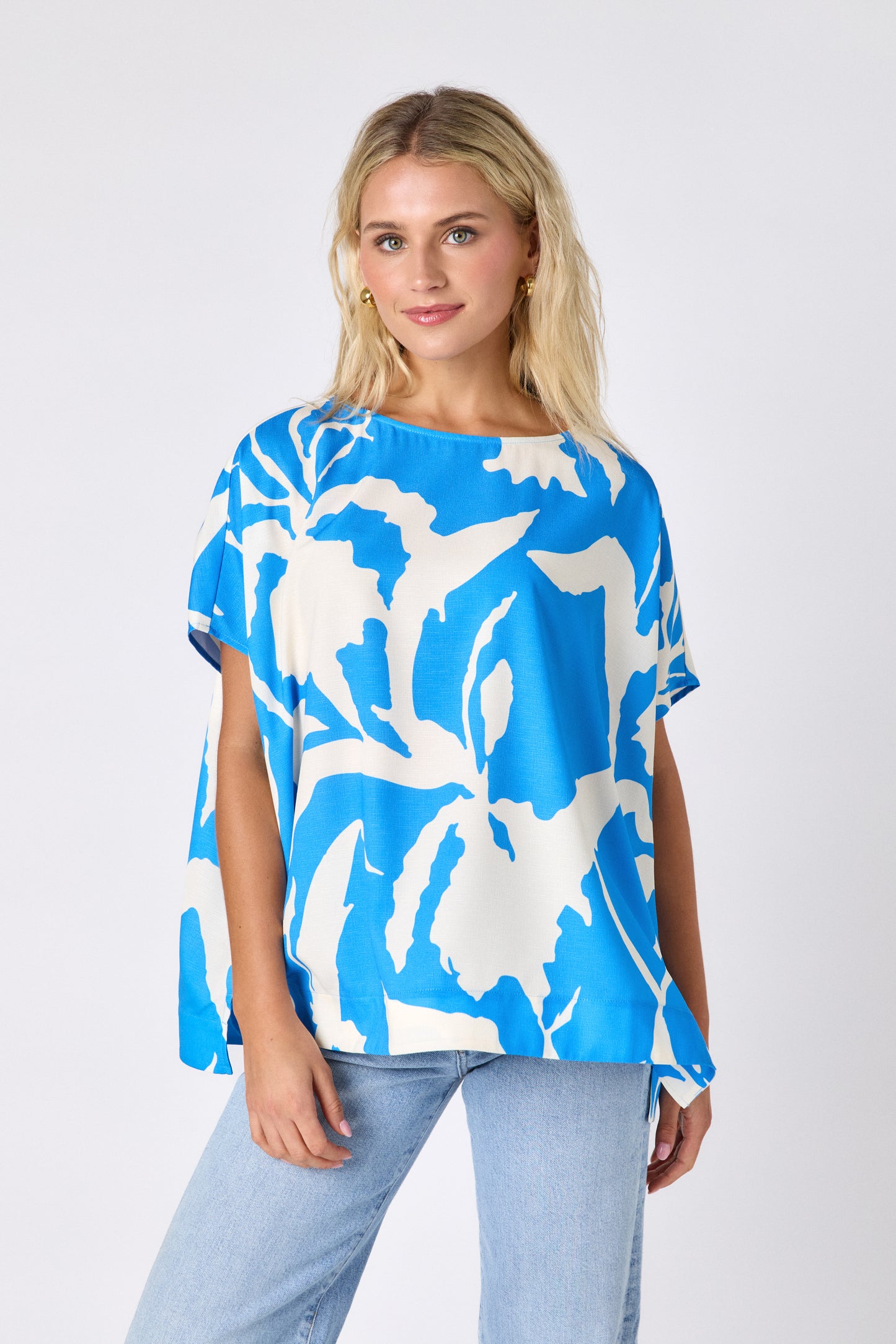 MAXINE TUNIC IN BLUE FERN