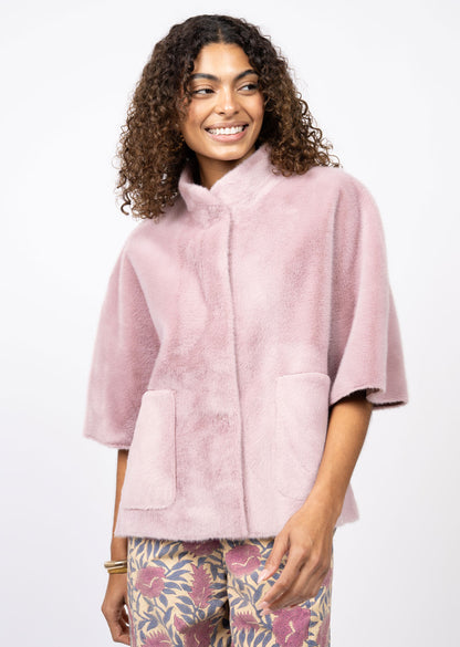 FAUX CAPLET JACKET