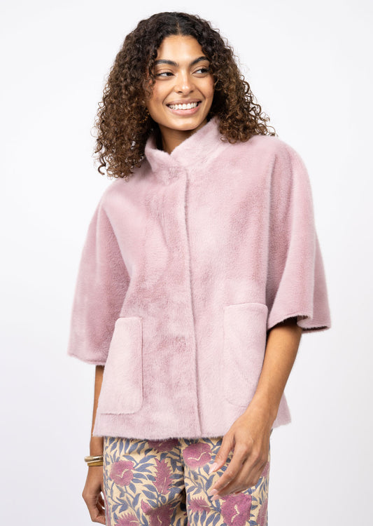 FAUX CAPLET JACKET