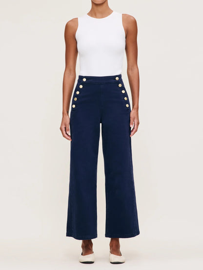 BRIGHT NAVY HEPBURN PANT BY DL