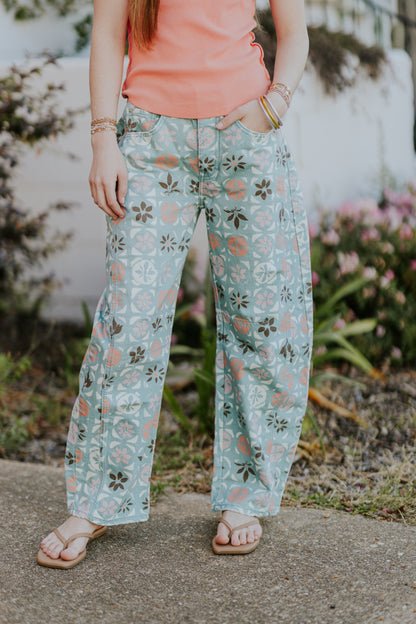DITZY JADE FREE EPOLE BARREL JEANS