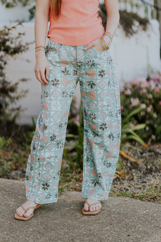 DITZY JADE FREE EPOLE BARREL JEANS