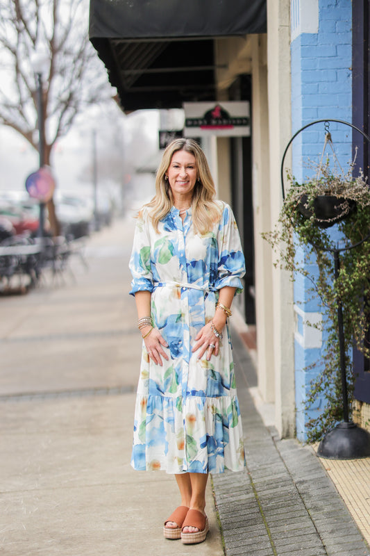 FIELD OF BLUE HUES DRESS