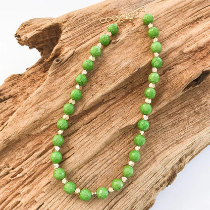 STUDDED GEMSTONE NECKLACE