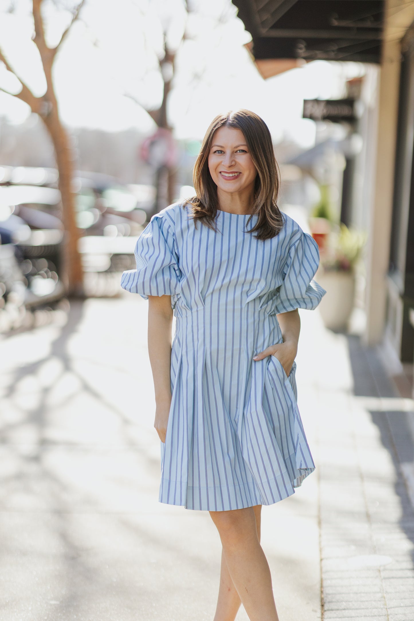 NANCY TUCK DRESS