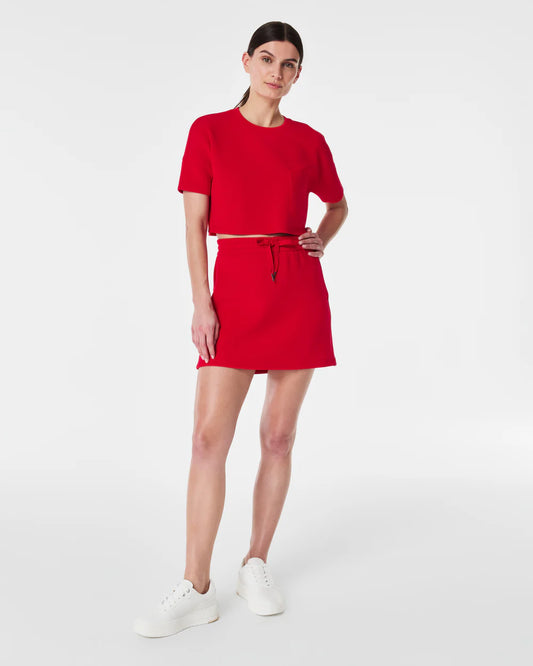 AIRESSENTIALS SPANX RED SKORT