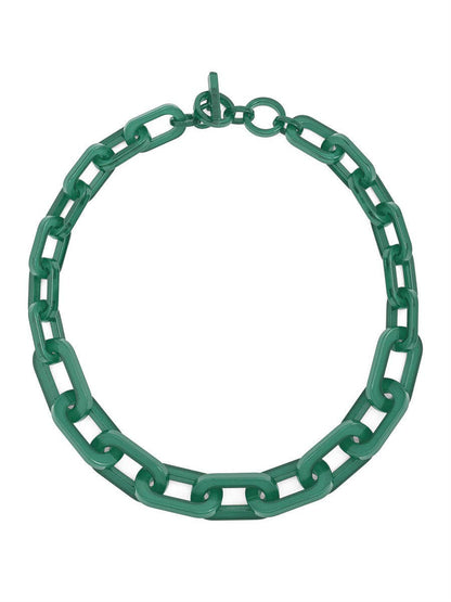 RESIN CHAIN COLOR NECKLACE
