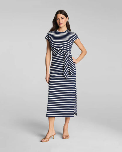 SPANX TIE WAIST MAXI DRESS