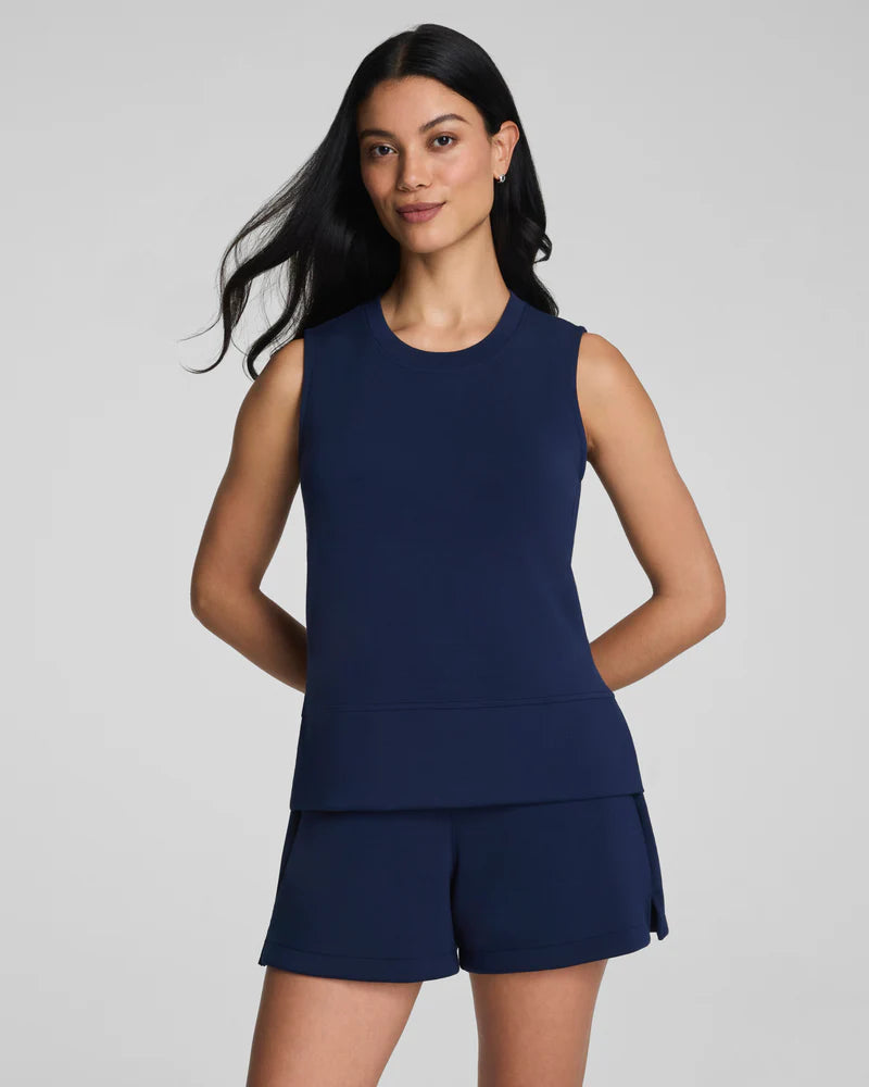 SPANX CREWNECK TANK NAVY