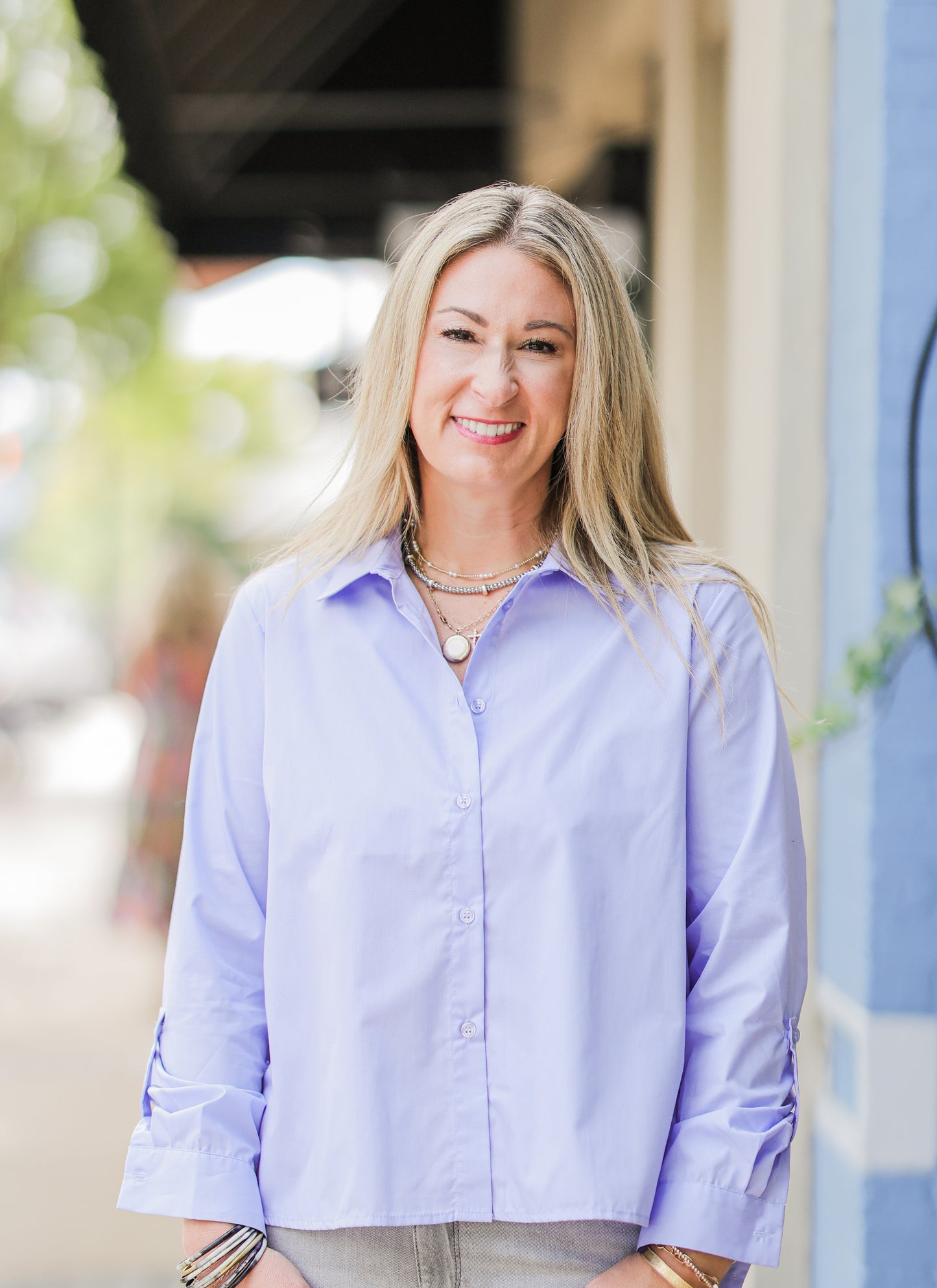 POPLIN REMOVABLE TIE TOP