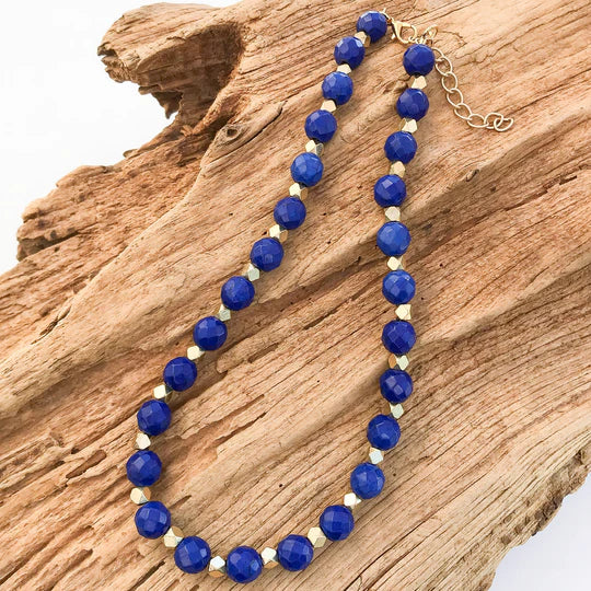 STUDDED GEMSTONE NECKLACE
