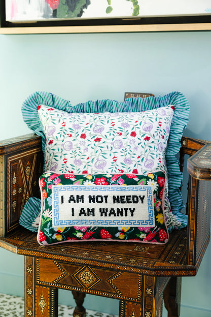 FURBISH NEEDLEPOINT PILLOWS