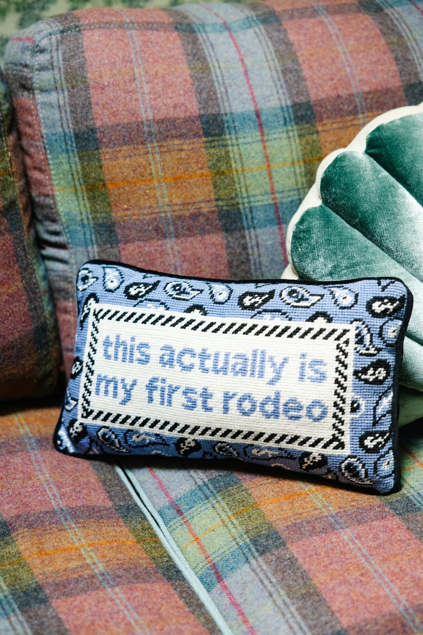 FURBISH NEEDLEPOINT PILLOWS