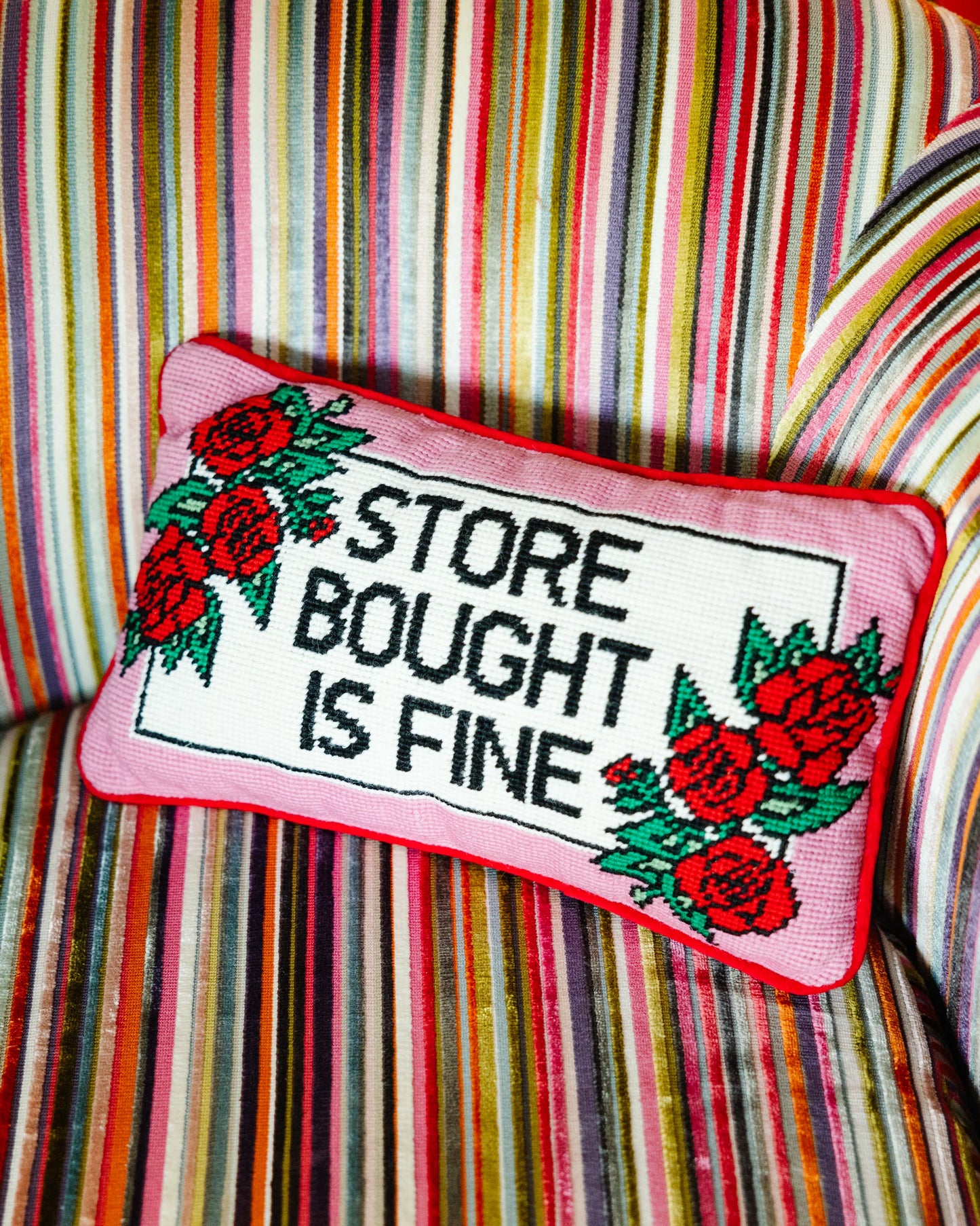 FURBISH NEEDLEPOINT PILLOWS