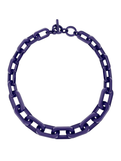 RESIN CHAIN COLOR NECKLACE