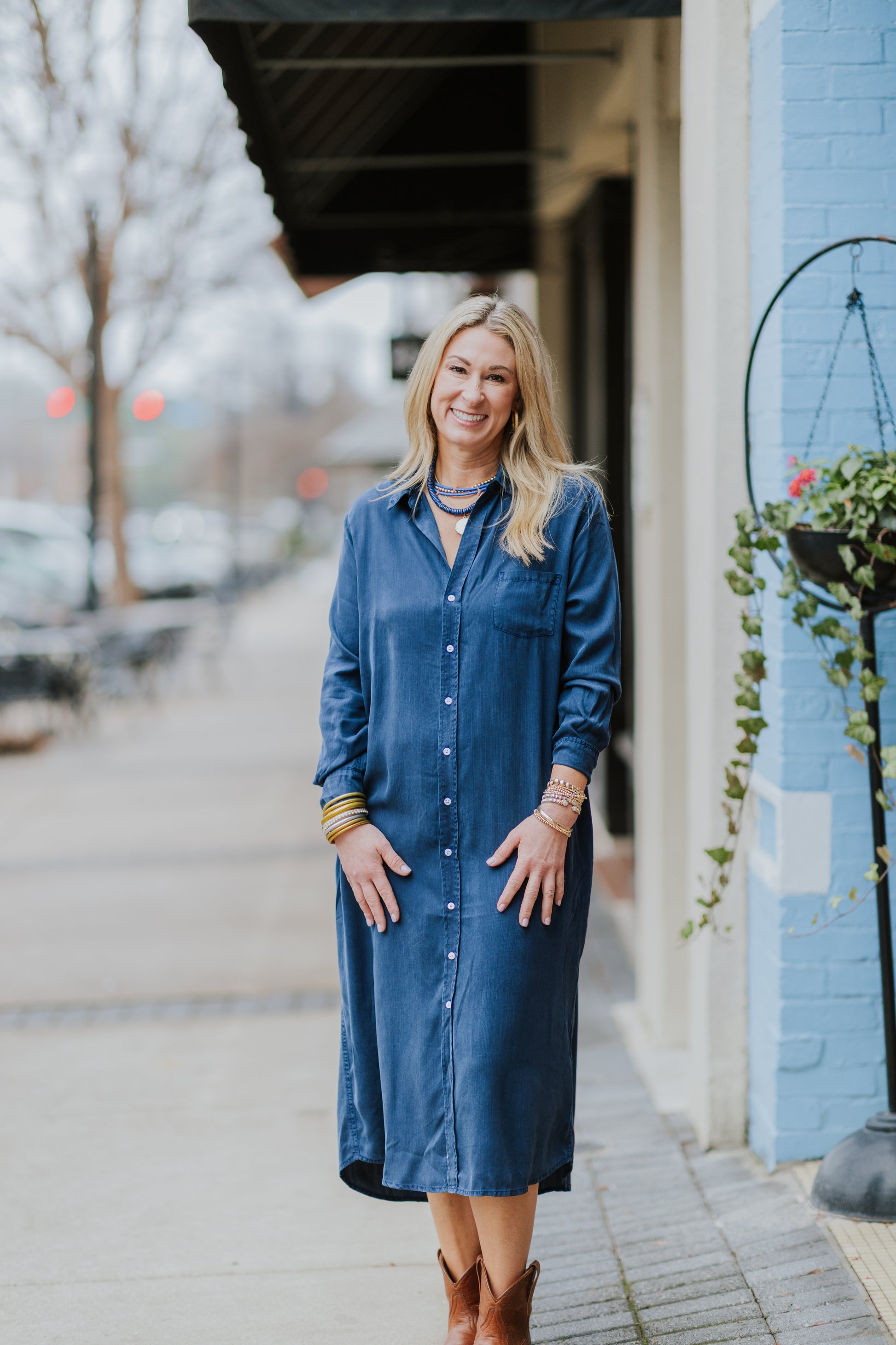 Galina Shirt Dress Imperial Blue / XSmall