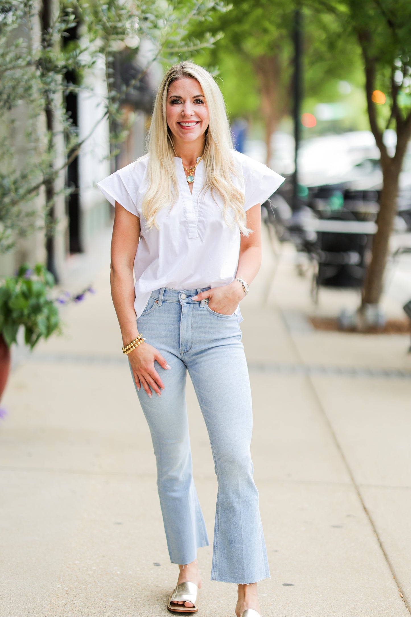 QUINN RUFFLE TOP