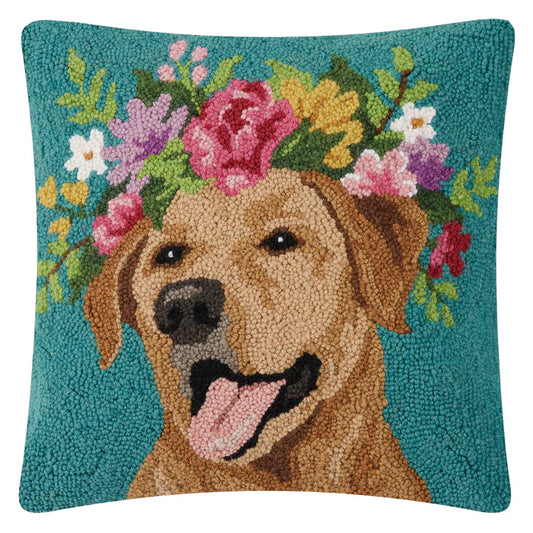 FLORAL LAB HOOK PILLOW