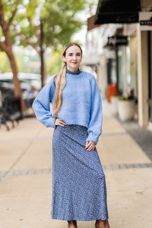 SHEENA SWEATER IN BLUE