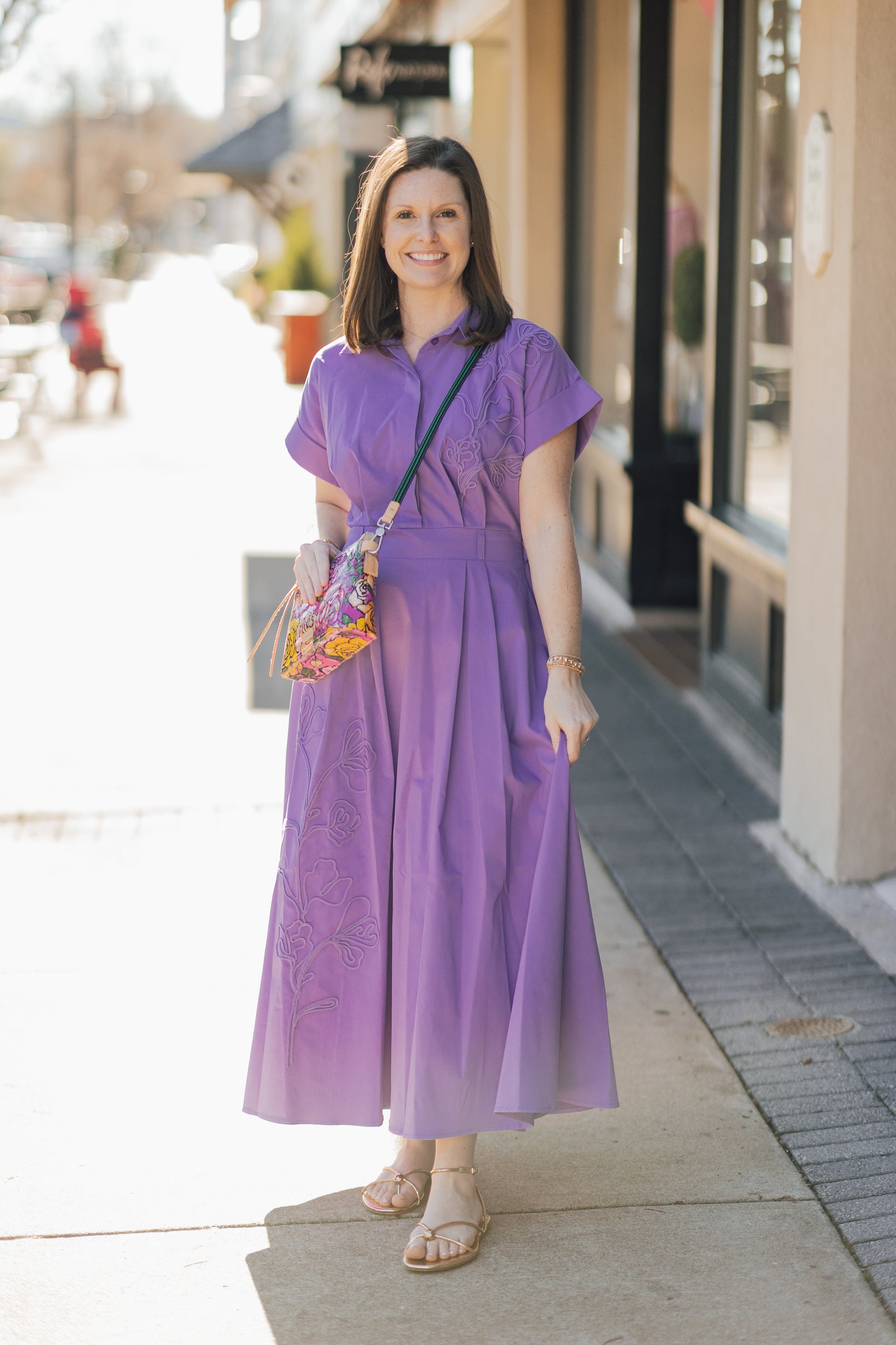 Kelsie Short Sleeve Midi Shirt Dress