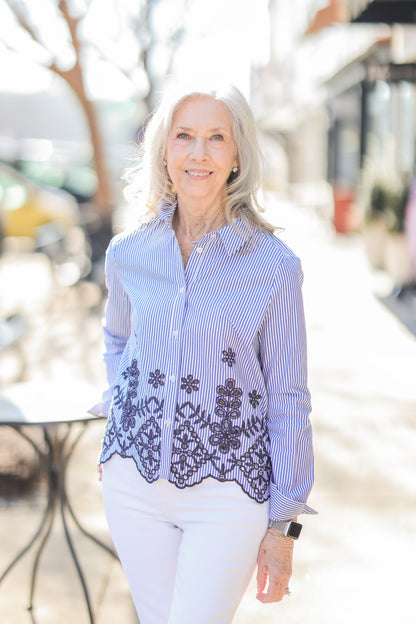 HANNITY COLLAR TOP