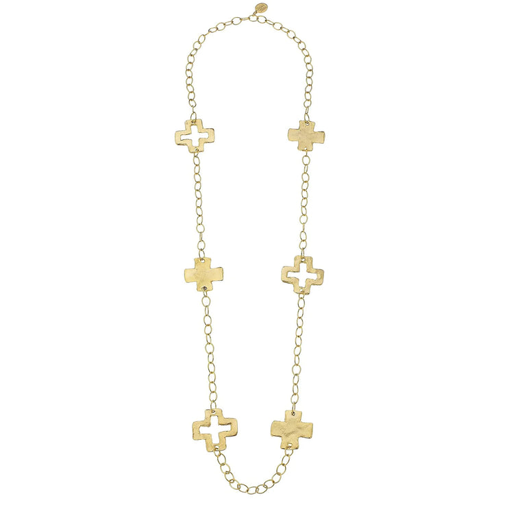 GOLD CROSS CHAIN NECKLACE
