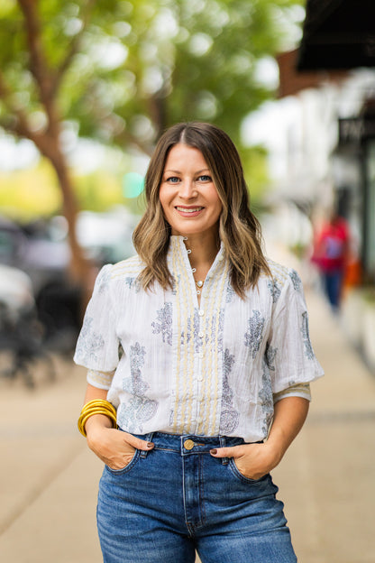 PAISLEY METALIC TOP