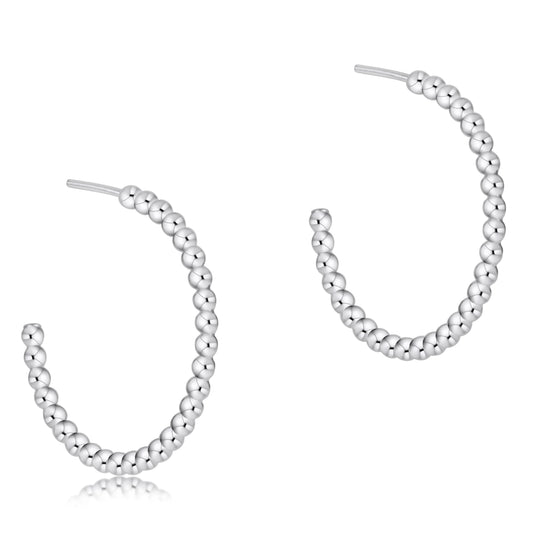 CLASSIC 1.25 POST HOOP 3MM STERLING