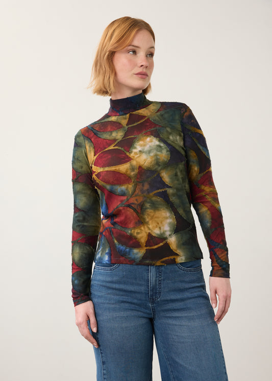 AUTUMN LONG SLEEVE MOCK NECK TOP