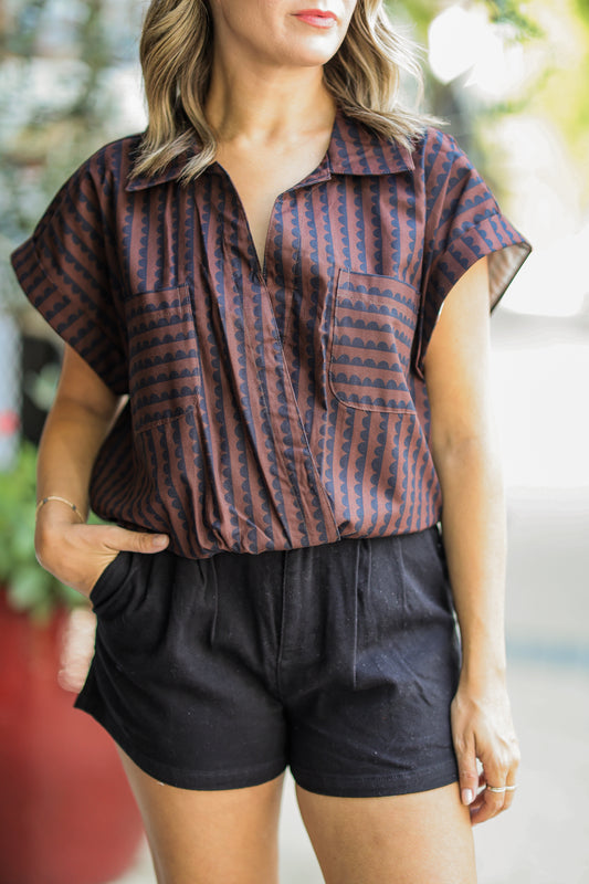 THE SCALLOP WRAP TOP